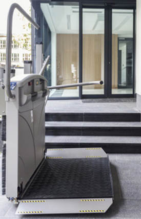 Plataforma Salvaescaleras para sillas de ruedas