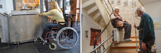 Plateforme et monte-escalier Plateforme et monte-escalier