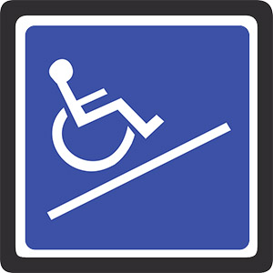 Rampes d'accès pour personnes handicapées dans les portails