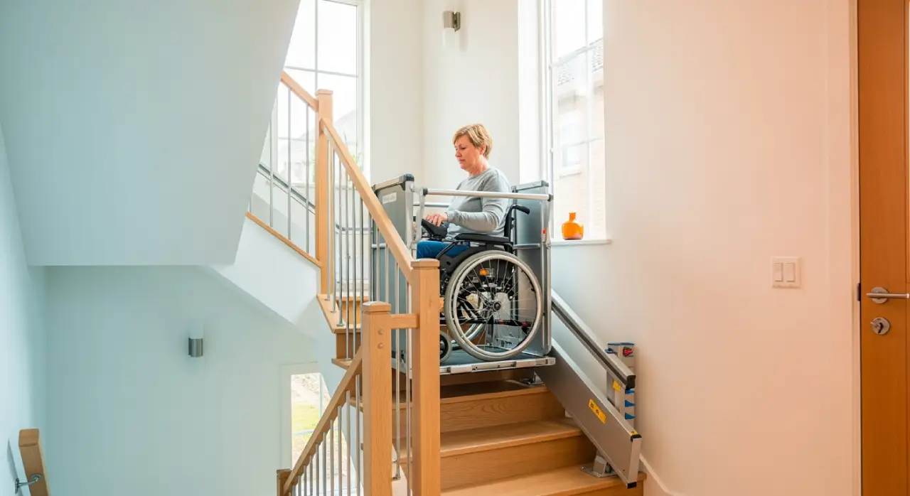 plataforma escalera para silla de ruedas