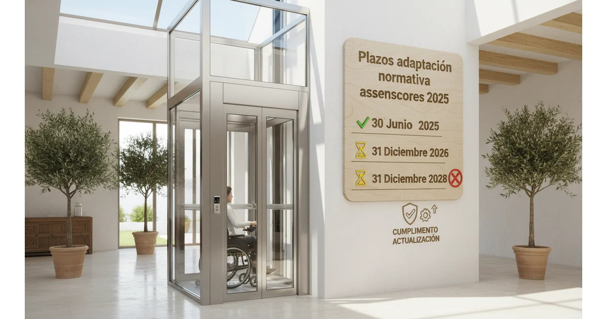 plazos adaptacion normativa ascensores 2025 featured